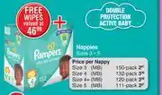 Dis-Chem Pampers Nappies Mega Box Sizes 3-5-Each offer