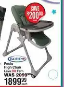 Dis-Chem Bambino Pesto High Chair Lava Or Fern-Each offer