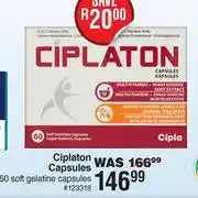 Dis-Chem Ciplaton Capsules-60 Soft Gelatine Capsules offer