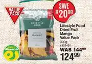 Dis-Chem Lifestyle Food Dried Fruit Mango Value Pack-300g offer