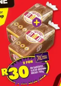 Shoprite BB bakeries sliced brown bread offer