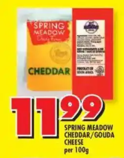 Shoprite Spring meadow cheddar/gouda cheese offer