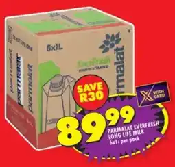 Shoprite Parmalat everfresh long life milk offer