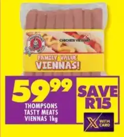 Shoprite Thompsons tasty meats viennas offer