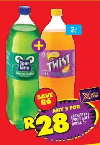 Shoprite Sparletta/ Twist soft drink offer