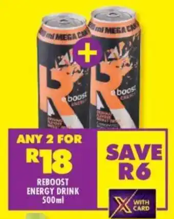 Shoprite Reboost energy drink offer