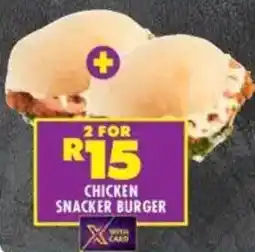 Shoprite Chicken snacker burger offer