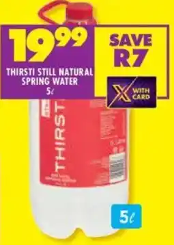 Shoprite Thirsti still natural spring water offer