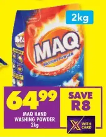 Shoprite Maq hand washing powder offer