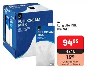 Makro m Long Life Milk offer