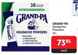 Makro GRAND-PA Headache Powders offer