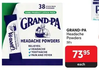 Makro GRAND-PA Headache Powders offer