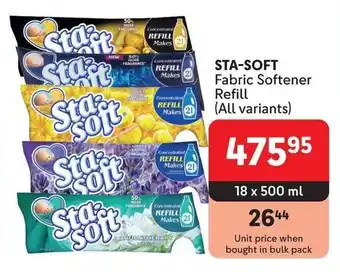 Makro STA-SOFT Fabric Softener Refill offer