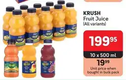 Makro KRUSH Fruit Juice offer