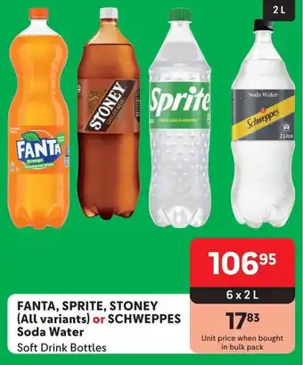 Makro FANTA, SPRITE, STONEY or SCHWEPPES Soda Water offer