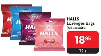 Makro HALLS Lozenges Bags offer