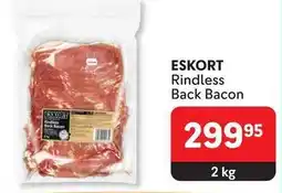 Makro ESKORT Rindless Back Bacon offer