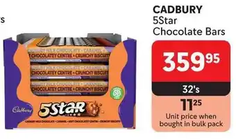 Makro CADBURY 5Star Chocolate Bars offer