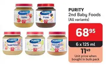 Makro PURITY 2nd Baby Foods offer