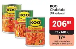 Makro KOO Chakalaka offer