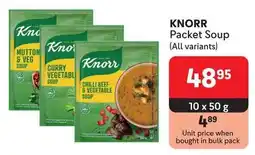 Makro KNORR Packet Soup offer