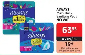 Makro ALWAYS Maxi Thick Sanitary Pads offer