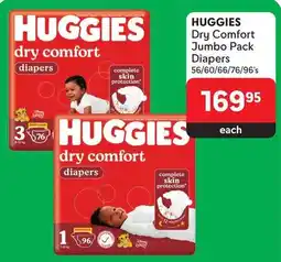 Makro HUGGIES Dry Comfort Jumbo Pack Diapers offer