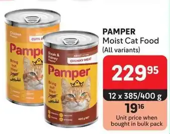 Makro PAMPER Moist Cat Food offer