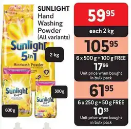 Makro SUNLIGHT Hand Washing Powder offer