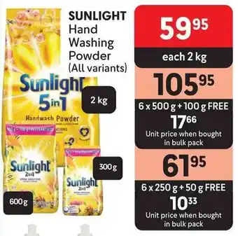 Makro SUNLIGHT Hand Washing Powder offer