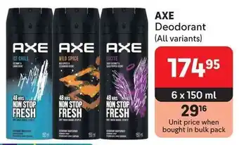 Makro AXE Deodorant offer