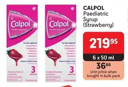 Makro CALPOL Paediatric Syrup (Strawberry) offer