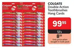 Makro COLGATE Double Action Toothbrushes Hang Cards offer