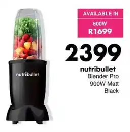 Save Nutribullet Blender Pro 900W Matt Black offer