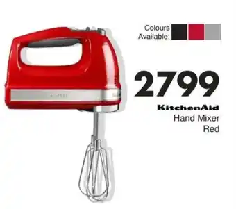 Save KitchenAid Hand Mixer Red offer