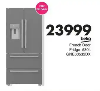 Save Beko French Door Fridge GNE60532DX offer