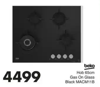 Save Beko Hob Gas On Glass Black MACM11B offer