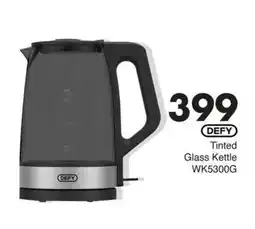 Save DEFY Tinted Glass Kettle WK5300G offer