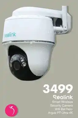 Save Reolink Smart Wireless Security Camera Wifi Bat Reo- Argus-PT-Ultra-4K offer