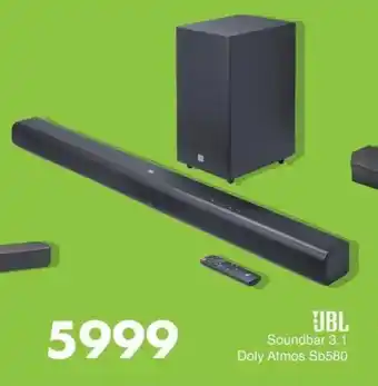 Save JBL Soundbar 3.1 Doly Atmos Sb580 offer