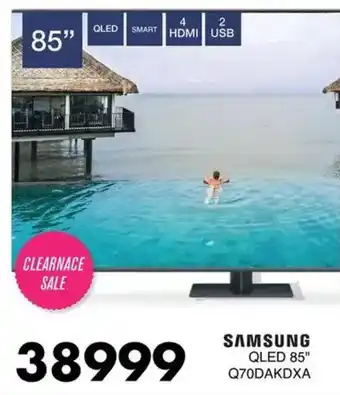 Save SAMSUNG QLED 85" Q70DAKDXA offer