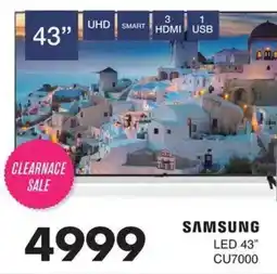 Save SAMSUNG LED 43" CU7000 offer