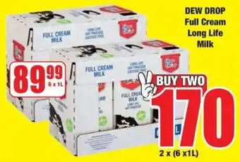 Boxer DEW DROP Full Cream Long Life Milk offer