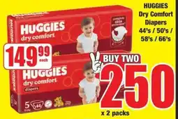 Boxer HUGGIES Dry Comfort Diapers offer