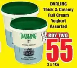 Boxer DARLING Thick & Creamy Full Cream Yoghurt Assorted offer