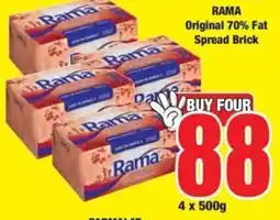 Boxer RAMA Original 70% Fat Spread Brick offer