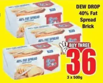 Boxer DEW DROP 40% Fat Spread Brick offer