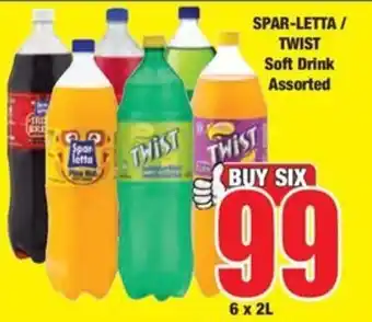 Boxer SPAR-LETTA/ TWIST Soft Drink Assorted offer