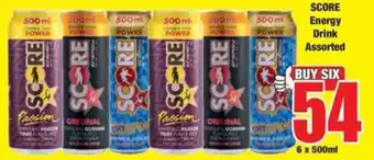 Boxer SCORE Energy Drink Assorted offer