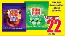 Boxer YUM FUN Gummy Jellies/ Chews Assorted offer